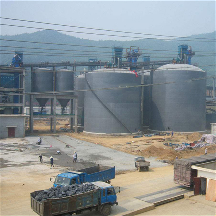 中卫水泥钢板仓2座3000吨青岛项目进入施工